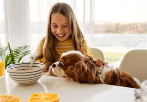 CONSEJOS PARA QUE TU PERRO NO PIDA COMIDA EN LA MESA