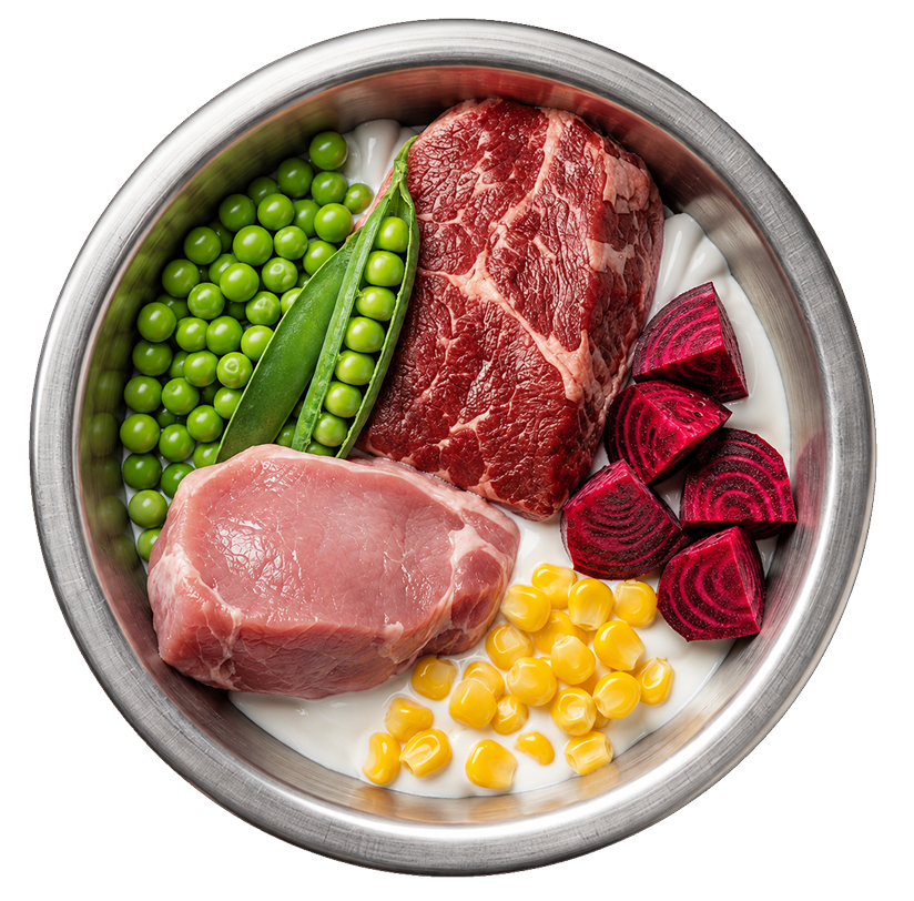 Ingredientes Nutriss tribalance Carne y Leche