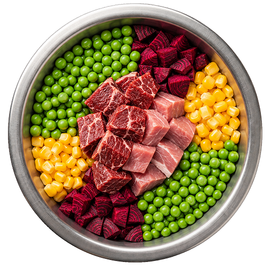 Ingredientes Nutriss tribalance Carne y Leche