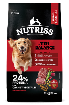 Nutriss Tribalance con carne y vegetales para perros adultos