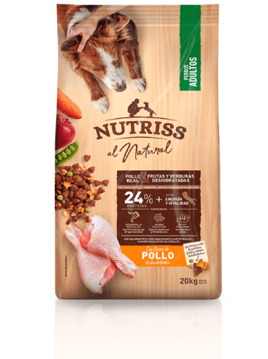 Empaque-Nutriss al Natural perros adultos -  Pollo y Vegetales