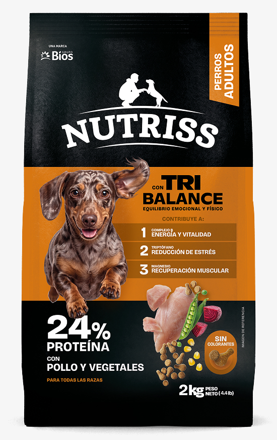 Nutriss tribalance para perros adultos con Pollo y Vegetales